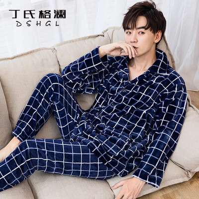 Dings grate pajamas men&women Korean version of autumn&winter models couples flannel thickening plus velvet long-sleeved men&women warm home service suit J4889 rich blue
Dings grate pajamas men&women Korean version of autumn&winter models couples flannel thickening plus velvet long-sleeved men&women warm home service suit J4889 rich blue