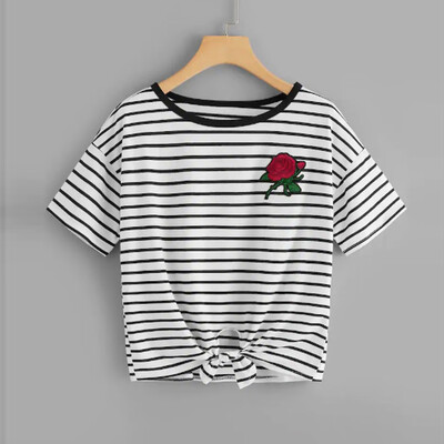 Starmoon Fashion Womens Bandage T-Shirt O-Neck Short Sleeve Embroidery Applique Tops Tee
Starmoon Fashion Womens Bandage T-Shirt O-Neck Short Sleeve Embroidery Applique Tops Tee