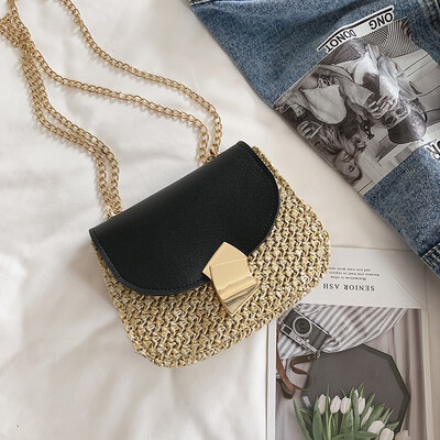 2019 new simple contrast color woven bag fashion casual wild shoulder bag female Sen temperament chain Messenger bag
2019 new simple contrast color woven bag fashion casual wild shoulder bag female Sen temperament chain Messenger bag