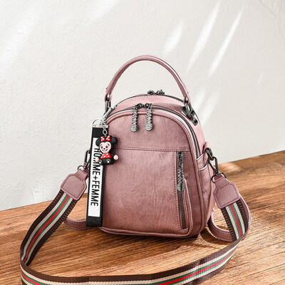 Multi-functional bag womens summer new small bag leisure multi-purpose backpack texture soft leather Messenger bag shoulder 
Multi-functional bag womens summer new small bag leisure multi-purpose backpack texture soft leather Messenger bag shoulder