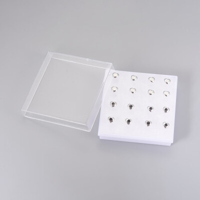 Plastic Stud Earrings with Ear Nuts Enamel Heart Black & White 6x6x1mm Pin 1mm 8pairsbox
Plastic Stud Earrings with Ear Nuts Enamel Heart Black & White 6x6x1mm Pin 1mm 8pairsbox