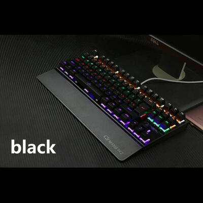 K28 Mechanical Gaming Keyboard 87 Keys Blue Axis Backlight Backlit Anti-ghosting LED Ergonomic Wired Keyboard For PC Laptop
K28 Mechanical Gaming Keyboard 87 Keys Blue Axis Backlight Backlit Anti-ghosting LED Ergonomic Wired Keyboard For PC Laptop