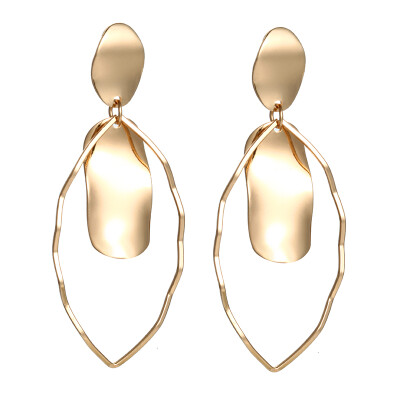 New trendy earring jewelry irregular round metal earring geometric earring for women 2019 wholesale factory
New trendy earring jewelry irregular round metal earring geometric earring for women 2019 wholesale factory