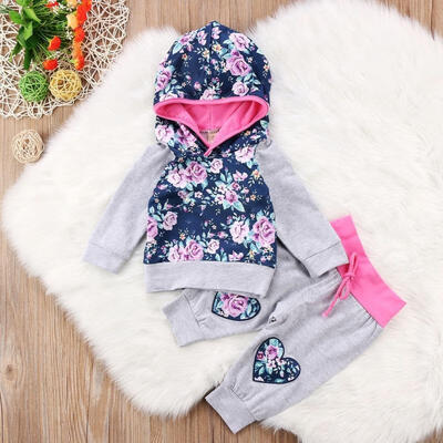 Adorable Newborn Baby Girls Floral Hooded Tops Pants Outfits Set Clothes Casual 0-24M
Adorable Newborn Baby Girls Floral Hooded Tops Pants Outfits Set Clothes Casual 0-24M
