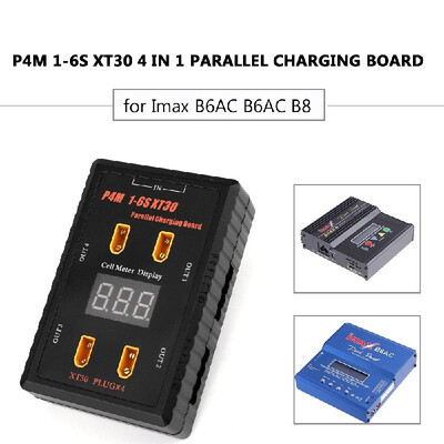 P4M 1-6S XT30 4 IN 1 Parallel Charging Board XT30 Plug Battery Charge Adapter Plate for Imax B6AC B6AC B8
P4M 1-6S XT30 4 IN 1 Parallel Charging Board XT30 Plug Battery Charge Adapter Plate for Imax B6AC B6AC B8