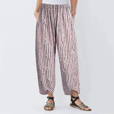 Tailored Women Casual Stripe Cotton Linen Pant Loose Trousers Elastic Band Straight Pants
Tailored Women Casual Stripe Cotton Linen Pant Loose Trousers Elastic Band Straight Pants