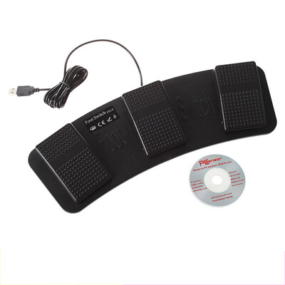 FS3-P USB Pedals Control Keyboard Mouse Plastic Momentary Foot Controller Triple USB Pedal Switch
FS3-P USB Pedals Control Keyboard Mouse Plastic Momentary Foot Controller Triple USB Pedal Switch
