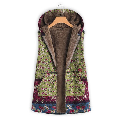 Toponeto Women Winter Warm Outwear Floral Print Hooded Pockets Vintage Oversize Coat Vest
Toponeto Women Winter Warm Outwear Floral Print Hooded Pockets Vintage Oversize Coat Vest