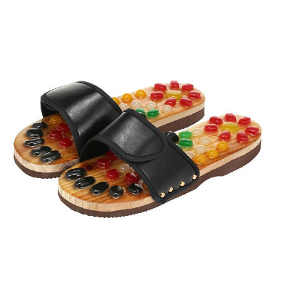 Acupoint Massage Slippers Sandal Natural Pebble Jade Foot Massager Acupuncture Point Massage Shoes
Acupoint Massage Slippers Sandal Natural Pebble Jade Foot Massager Acupuncture Point Massage Shoes