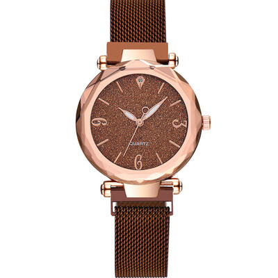 RM Fashion Quartz Watch Women Stainless Steel Watchband Wristwatch Gift for Female
