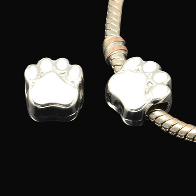 Alloy Enamel European Beads Foot Large Hole Beads Platinum White 11x11x8mm Hole 45mm
Alloy Enamel European Beads Foot Large Hole Beads Platinum White 11x11x8mm Hole 45mm