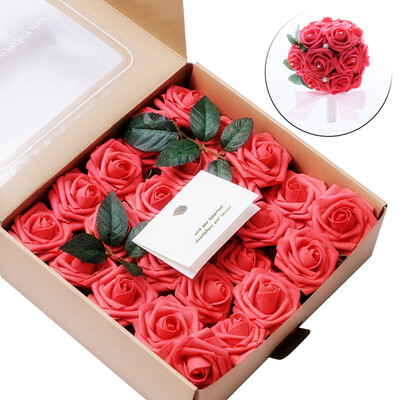 Toponeto Artificial Flowers Coral Roses 50pcs Real Looking Fake Roses For DIY Wedding Bouquets Centerpieces
Toponeto Artificial Flowers Coral Roses 50pcs Real Looking Fake Roses For DIY Wedding Bouquets Centerpieces