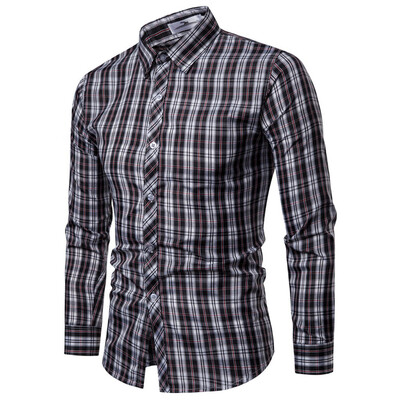 Tailored Mens Fashion Business Leisure Plaid Printing Long-sleeved Shirt Tops Blouse
Tailored Mens Fashion Business Leisure Plaid Printing Long-sleeved Shirt Tops Blouse