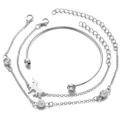 Set of 3 Fashion Women Girls Unicorn Bracelet Open Tulip Bracelet Jewellery
Set of 3 Fashion Women Girls Unicorn Bracelet Open Tulip Bracelet Jewellery