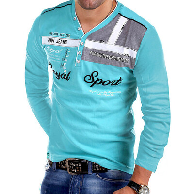 Toponeto Fashion Mens Letter Button Personality Shirt Long Sleeve T-Shirt Blouse Tops
Toponeto Fashion Mens Letter Button Personality Shirt Long Sleeve T-Shirt Blouse Tops