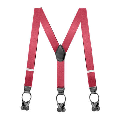 Unisex Elastic Lengthen Trousers Strap Straight Stirrup SuspendersButtons