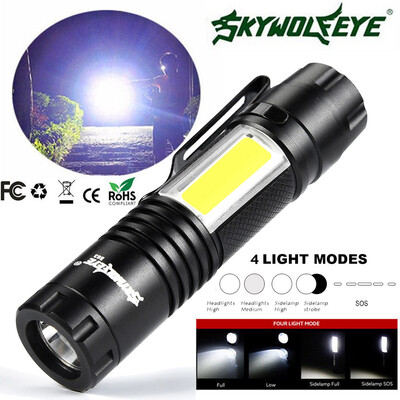 Saidsome 5000LM XPE Q5 COB LED Flashlight 14500AA 4 modes Mini Pocket Clip Torch Light flashlight lamp
Saidsome 5000LM XPE Q5 COB LED Flashlight 14500AA 4 modes Mini Pocket Clip Torch Light flashlight lamp