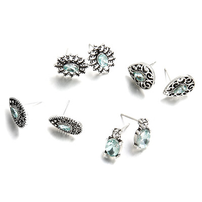 4 PairsSet Women Wedding Boucle Stud Earrings for Zirconia Opal Brincos Green Crystal Flower Jewelry Dazzling Cubic
4 PairsSet Women Wedding Boucle Stud Earrings for Zirconia Opal Brincos Green Crystal Flower Jewelry Dazzling Cubic