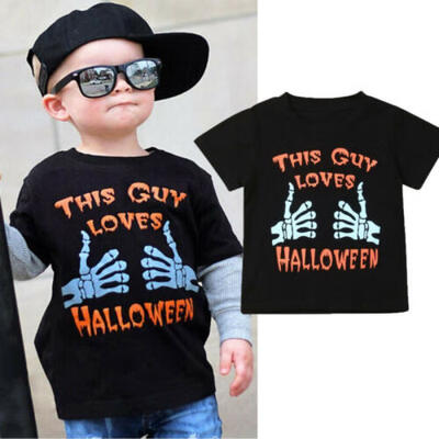 Halloween Kids Baby Girl Boys Cotton Short Sleeve Skull T-shirt Tee Tops Blouses
Halloween Kids Baby Girl Boys Cotton Short Sleeve Skull T-shirt Tee Tops Blouses