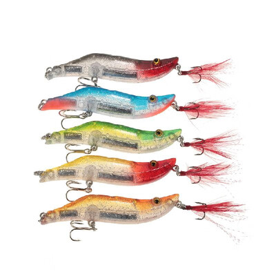 Lixada 5pcs 8cm14g Fishing Shrimp Craw Prawn Lures Hard Artificial Fishing Set in A Box Lead Weighted
Lixada 5pcs 8cm14g Fishing Shrimp Craw Prawn Lures Hard Artificial Fishing Set in A Box Lead Weighted