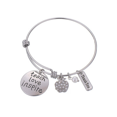 Best Teacher Gift Love Inspire Letters Adjustable Bracelet Bracelet for Birthday Teachers Day Thanksgiving Graduation
Best Teacher Gift Love Inspire Letters Adjustable Bracelet Bracelet for Birthday Teachers Day Thanksgiving Graduation
