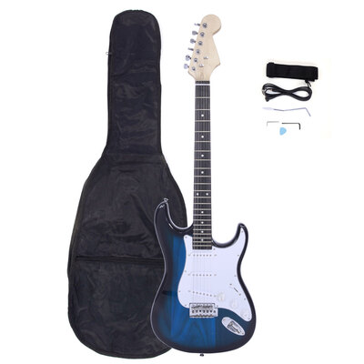 Ktaxon 39" Beginner Rosewood Fingerboard Electric Guitar Gig Bag Cable Strap Picks
Ktaxon 39" Beginner Rosewood Fingerboard Electric Guitar Gig Bag Cable Strap Picks