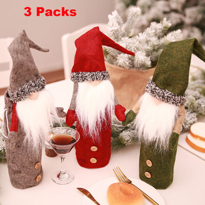 〖Follure〗Adorable Wine Bottle Cover Artificial Beard Christmas Decor Xmas Santa Claus Set
〖Follure〗Adorable Wine Bottle Cover Artificial Beard Christmas Decor Xmas Santa Claus Set