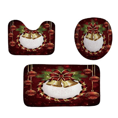Christmas Bell Pattern Bathroom Four-Piece 3D Digital Printing Multicolor Waterproof Bathroom Four-Piece
Christmas Bell Pattern Bathroom Four-Piece 3D Digital Printing Multicolor Waterproof Bathroom Four-Piece