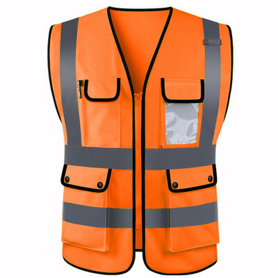 Hi-Vis Safety Vest Reflective Zipper Jacket Worker Night Security Waistcoat Tops
Hi-Vis Safety Vest Reflective Zipper Jacket Worker Night Security Waistcoat Tops