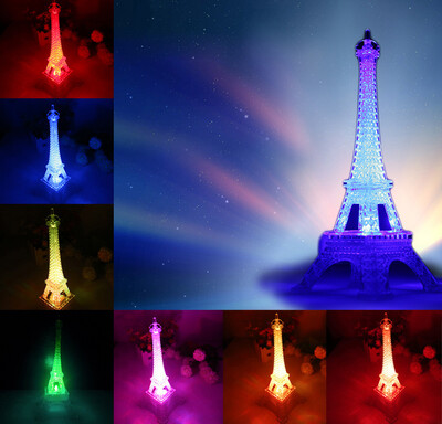 Gobestart Color Changing Romantic Eiffel Tower LED Night Light Bedroom Home Decoration
Gobestart Color Changing Romantic Eiffel Tower LED Night Light Bedroom Home Decoration