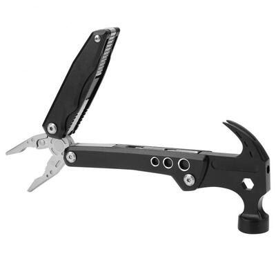 Greensen Stainless Steel Multi-function Hammer Folding Multitool Plier for Camping Outdoor Black
Greensen Stainless Steel Multi-function Hammer Folding Multitool Plier for Camping Outdoor Black