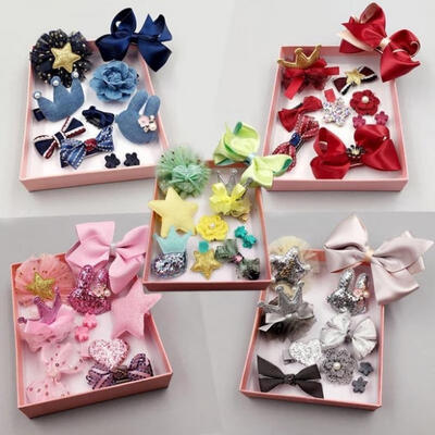 10PCS Kids Baby Girls Bowknot Hair Clips Lace Flower Barrette Pins Gift Set Box
10PCS Kids Baby Girls Bowknot Hair Clips Lace Flower Barrette Pins Gift Set Box