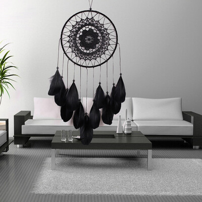 Gobestart Handmade Lace Dream Catcher Feather Bead Hanging Decoration Ornament Gift Black
Gobestart Handmade Lace Dream Catcher Feather Bead Hanging Decoration Ornament Gift Black