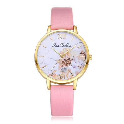 FanTeeDa Brand Women Print Big Dial Watch Ladies Leather Quartz Watches Gold Color Flower Dress Wristwatch Female 533
FanTeeDa Brand Women Print Big Dial Watch Ladies Leather Quartz Watches Gold Color Flower Dress Wristwatch Female 533