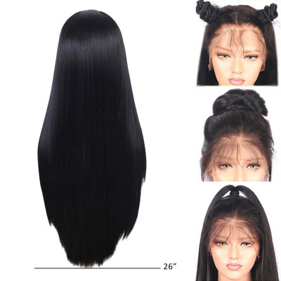 Gobestart Lace Front Wigs Black Wig Synthetic Wigs Natural Long Straight Hair For Women D
Gobestart Lace Front Wigs Black Wig Synthetic Wigs Natural Long Straight Hair For Women D