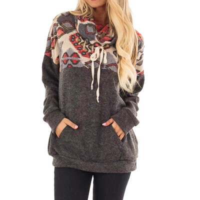 Starmoon Womens Cowl Neck Printed Sweatshirt Patchwork Front Pocket Pullover Tops Blouse
Starmoon Womens Cowl Neck Printed Sweatshirt Patchwork Front Pocket Pullover Tops Blouse