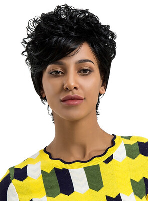 Element 6 Inch Synthetic Short Curly Hair Wig 1B Black Heat Resistant Fiber Hairpiece with Bangs for Black Women Free Shipping
Element 6 Inch Synthetic Short Curly Hair Wig 1B Black Heat Resistant Fiber Hairpiece with Bangs for Black Women Free Shipping