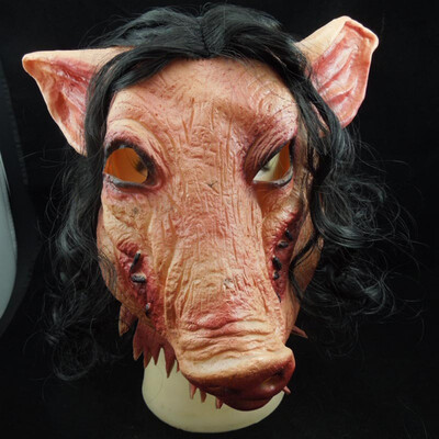 Halloween Scary Masks Novelty Pig Head Horror With Hair Masks Caveira Cosplay Costume Realistic Latex Festival Supplies Mask
Halloween Scary Masks Novelty Pig Head Horror With Hair Masks Caveira Cosplay Costume Realistic Latex Festival Supplies Mask