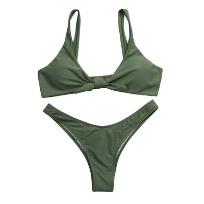 Roseonmyhand Women Knotted Padded Thong Bikini Mid Waisted Scoop Swimsuit Beach Swimwear
Roseonmyhand Women Knotted Padded Thong Bikini Mid Waisted Scoop Swimsuit Beach Swimwear