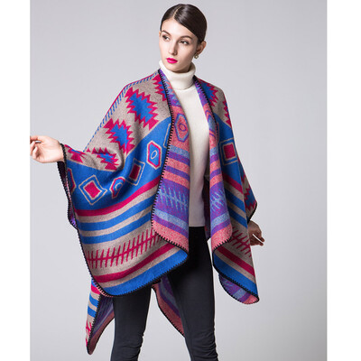 Women Poncho Scarf Cardigan Sweater Geometrical Print Warm Cape Shawl Long Scarves Pashmina Outwear
Women Poncho Scarf Cardigan Sweater Geometrical Print Warm Cape Shawl Long Scarves Pashmina Outwear