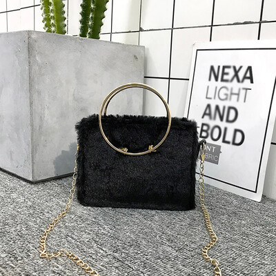 Tailored Women Bag Solid Color Hairy Shoulder Bag Student Messenger Fashion Wild Lady Bag
Tailored Women Bag Solid Color Hairy Shoulder Bag Student Messenger Fashion Wild Lady Bag