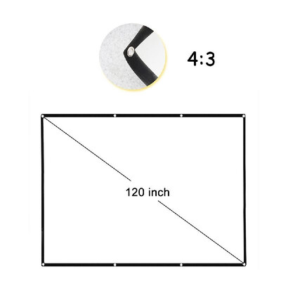 120 Portable Projector Screen HD 43 White 120 Inch Diagonal Projection Screen Foldable Home Theater for Wall Projection Indoors
120 Portable Projector Screen HD 43 White 120 Inch Diagonal Projection Screen Foldable Home Theater for Wall Projection Indoors