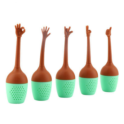 Greensen 5PCS Funny Hand Gestures Tea Infuser Strainer FDA Grade Silicone Loose Leaf Brewing Tools
Greensen 5PCS Funny Hand Gestures Tea Infuser Strainer FDA Grade Silicone Loose Leaf Brewing Tools