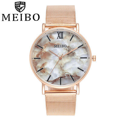 MEIBO Women Fashion Rose Gold Roma Dial Quartz Watches Casual Ladies Stainless Steel Watches Gift Clock Relogio Feminino 533
MEIBO Women Fashion Rose Gold Roma Dial Quartz Watches Casual Ladies Stainless Steel Watches Gift Clock Relogio Feminino 533