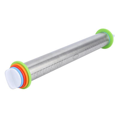 Greensen Stainless Steel Adjustable Thickness Rolling Pin Flour Stick With Scale for KitchenBakery
Greensen Stainless Steel Adjustable Thickness Rolling Pin Flour Stick With Scale for KitchenBakery