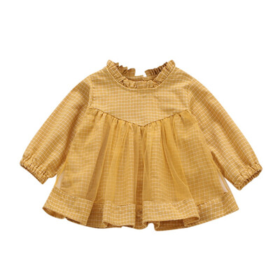 Autumn Dress Casual Baby Girls Plaid Print Long Sleeve Patchwork Mesh Dress Kids Toddler Pageant Sundress
Autumn Dress Casual Baby Girls Plaid Print Long Sleeve Patchwork Mesh Dress Kids Toddler Pageant Sundress