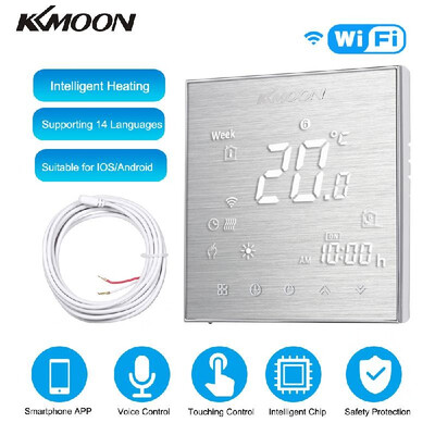 KKmoon Digital Underfloor Heating Thermostat for Electric Heating System Floor & Air Sensor with WiFi Connection & Voice Control E
KKmoon Digital Underfloor Heating Thermostat for Electric Heating System Floor & Air Sensor with WiFi Connection & Voice Control E
