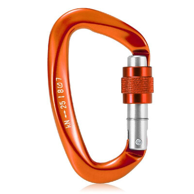 25KN Screw Locking Gate Carabiner Heavy Duty D-shape Buckle Pack D-ring Carabiner Climbing Rappelling Canyoning Hammock Locking Cl
25KN Screw Locking Gate Carabiner Heavy Duty D-shape Buckle Pack D-ring Carabiner Climbing Rappelling Canyoning Hammock Locking Cl