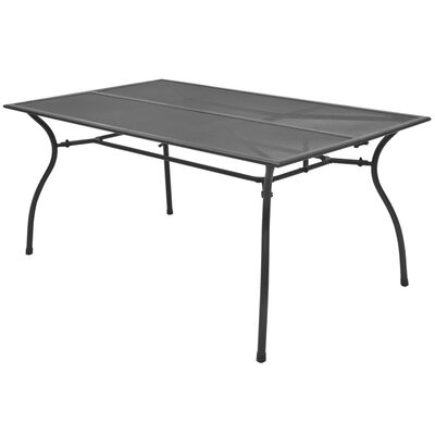 Outdoor Dining Table Steel Mesh 59"x354"x283"