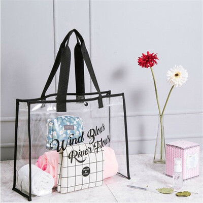 Siaonvr Wind Blows River Flows Clear Plastic Tote Bag Women Transparent PVC Handbag Zip
Siaonvr Wind Blows River Flows Clear Plastic Tote Bag Women Transparent PVC Handbag Zip